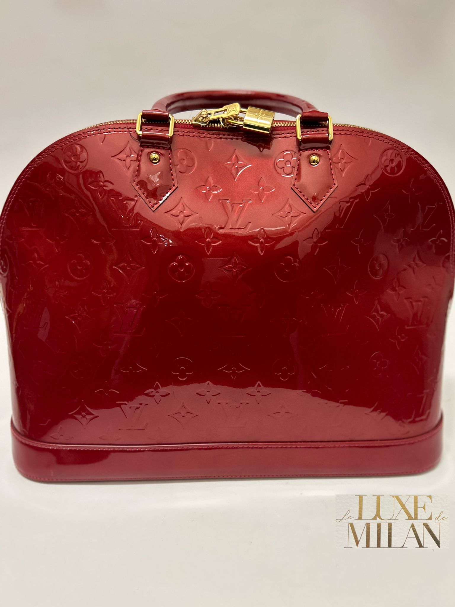 LOUIS VUITTON BORSA ALMA IN VERNICE - ROSSA